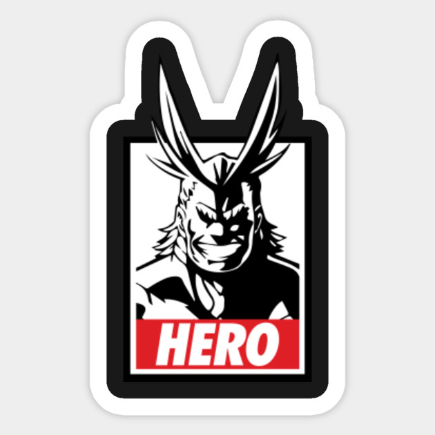 All Might My Hero Academia My Hero Academia Sticker TeePublic
